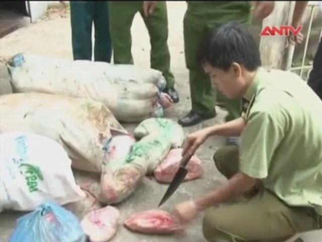 Thị trường - Tiêu dùng - Bắt xe khách "cõng" gần nửa tấn nội tạng thối