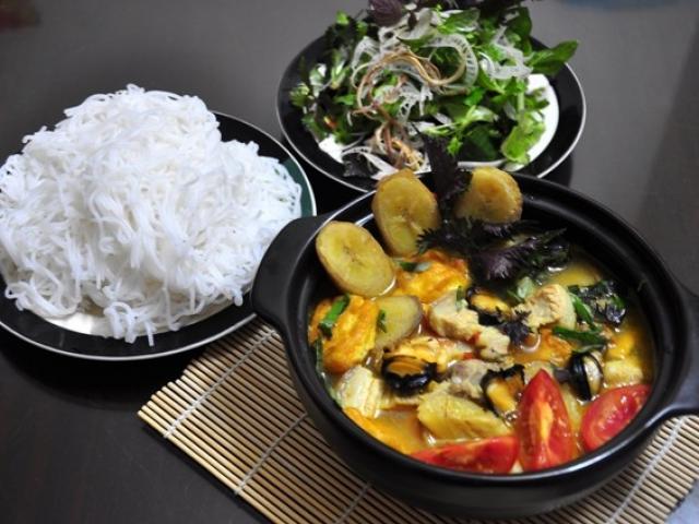 Ẩm thực - Ốc nấu chuối đậu thơm ngon cho bữa cơm ngày mưa