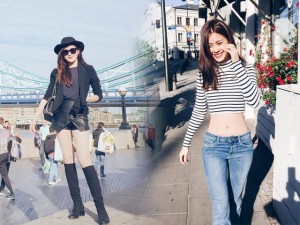 Bí quyết mặc đẹp - Đọ street style &quot;chất lừ&quot; của 2 á hậu Việt ở trời Tây