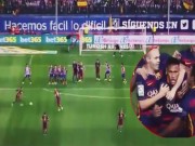 Bóng đá - Neymar sút phạt &quot;cầu vồng&quot; đẹp nhất vòng 3 La Liga