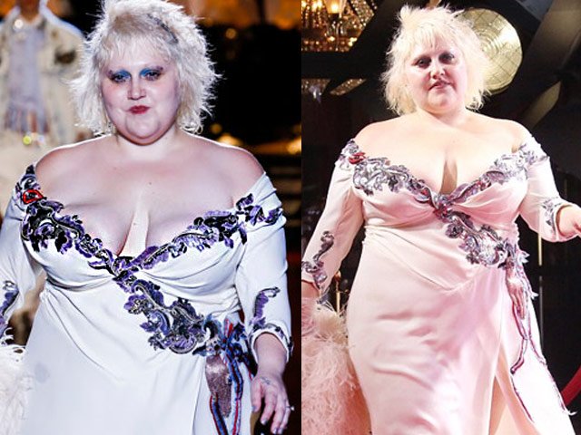 Xu hướng thời trang - Khán giả thót tim vì váy trễ nải của "vẻ đẹp ngàn cân"