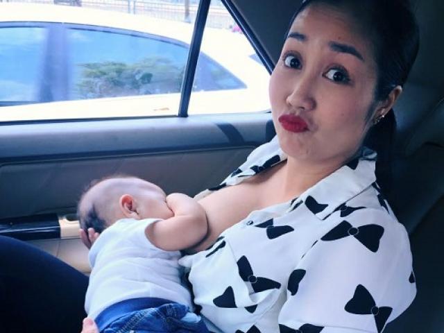 Phim - Chùm ảnh cho con bú đáng yêu của Ốc Thanh Vân