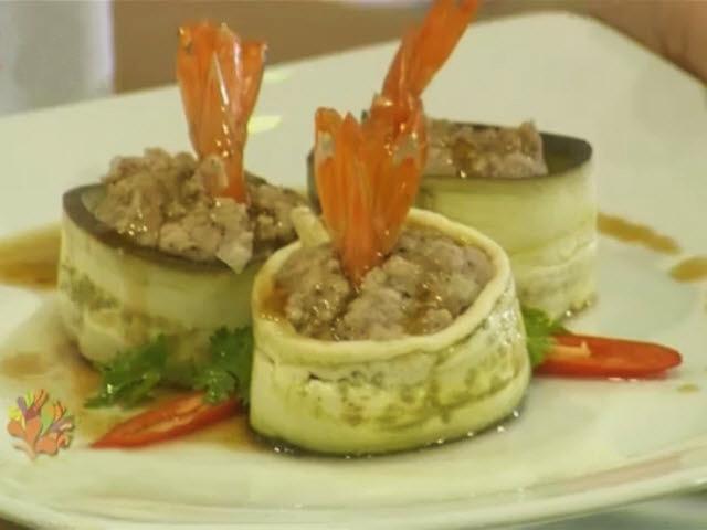 Ẩm thực - Cà tím "bắt cá hai tay" với tôm thịt