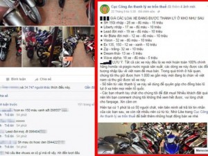 Tin tức trong ngày - Facebook lấy tên “Cục Công An” bán xe SH 15 triệu là lừa đảo