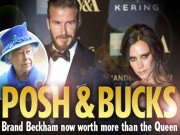 Bóng đá - Gia đình Beckham giàu hơn cả Nữ hoàng Anh