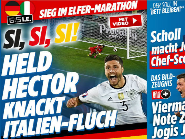 Bóng đá - "Trả nợ" Italia, báo Đức ví trận đấu như phim