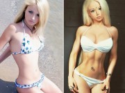 Bạn trẻ - Cuộc sống - Bất ngờ ảnh quá khứ của búp bê sống Valeria Lukyanova