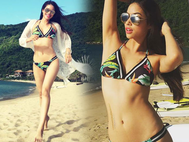 Người mẫu - Hoa hậu - Phạm Hương mặc bikini "đốt nóng" bờ biển Hội An