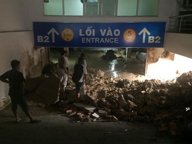 Tin tức trong ngày - Bùn tràn hầm chung cư, vùi lấp hàng chục ô tô, xe máy