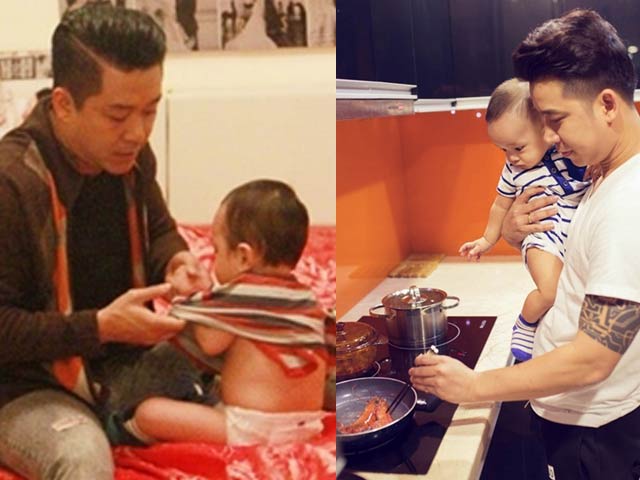 Đời sống Showbiz - 2 ông bố "bỉm sữa" đảm đang nhất showbiz Việt