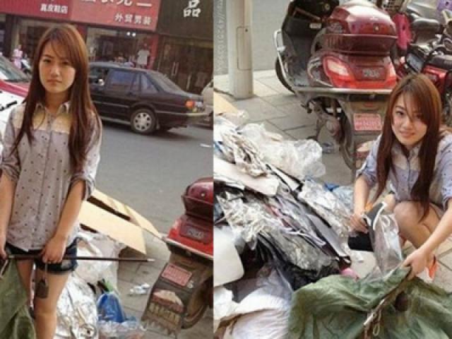 Bạn trẻ - Cuộc sống - "Hot girl nhặt rác" khiến dân mạng "sôi sục"