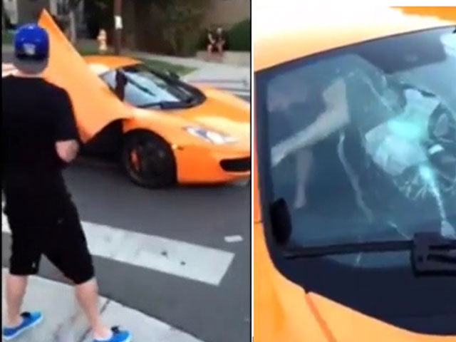 Bạn trẻ - Cuộc sống - Bé trai cầm ván trượt đập vỡ kính siêu xe gần 6 tỷ