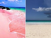 Thế giới - Sự thật về bãi biển cát hồng đẹp như mơ ở Bahamas