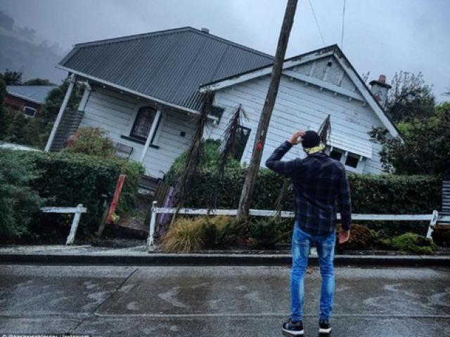 Du lịch - Phố "nhà nghiêng" cực độc đáo ở New Zealand