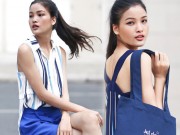 Người mẫu - Hoa hậu - Chà Mi Next Top Model xuống phố với sắc xanh mát mắt