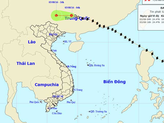 Tin tức trong ngày - Bão số 2 suy yếu thành ATNĐ, nhiều nơi mưa to