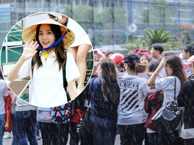 Fan Việt đội mưa đón cô gái xinh đẹp nhất nhóm 2NE1