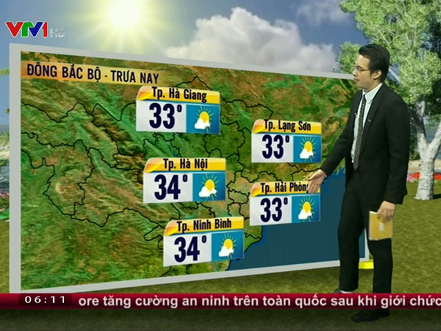 Tin tức trong ngày - Dự báo thời tiết VTV 6/8: Lũ sông Thao đang ở mức cao nhất