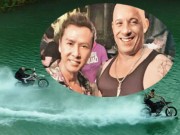 Phim - Vin Diesel cưỡi mô-tô lướt sóng truy đuổi Chân Tử Đan