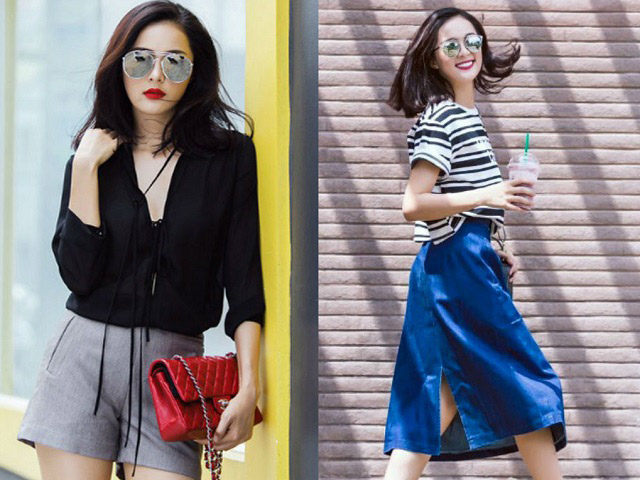 Xu hướng thời trang - Ngắm cô "Tấm" Hạ Vi đẹp lúng liếng dạo chơi phố phường