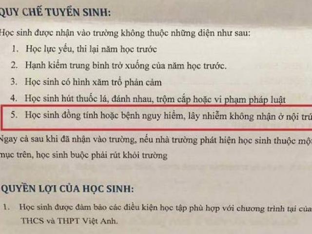 Giáo dục - du học - Không nhận người đồng tính: “Lan truyền tâm lý kỳ thị”