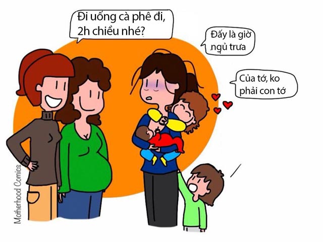 Bạn trẻ - Cuộc sống - 13 bức họa đáng suy ngẫm về bà mẹ bỉm sữa