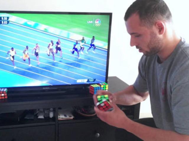 Olympic 2016 - Phi thường: Xếp rubik nhanh hơn Usain Bolt chạy 100m