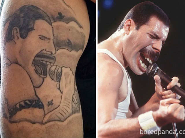 Tranh vui - Sẽ ra sao nếu bạn xăm hình thần tượng trên người?