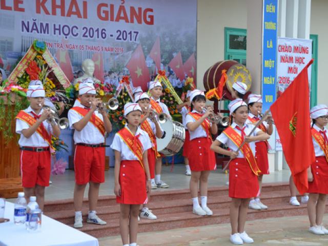 Giáo dục - du học - Lễ khai giảng ở ngôi trường mang tên Hoàng Sa