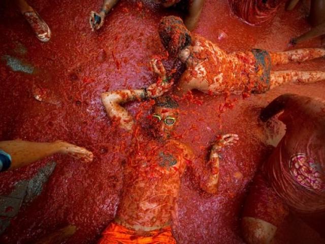 Du lịch - Cận cảnh "cuộc chiến cà chua" lớn nhất thế giới