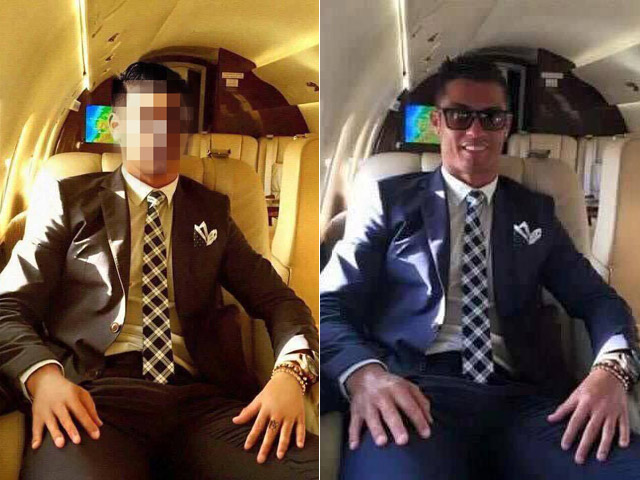 Bạn trẻ - Cuộc sống - Chàng trai Việt ghép mặt vào ảnh Ronaldo để “sống ảo”