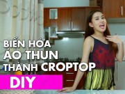 Thời trang công sở - Hot girl Ngọc Thảo bật mí cách cắt nhuộm áo croptop cực dễ