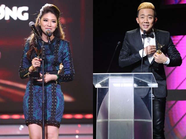 Ca nhạc - MTV - Ngọc Trinh "đánh bại" Trấn Thành giành giải MC ấn tượng