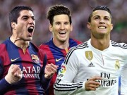 Bóng đá - Đội hình trong mơ Cúp C1: CR7 sát cánh Messi-Suarez