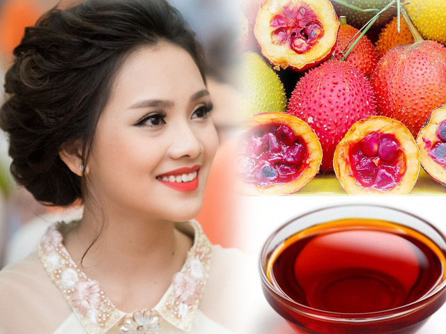 Bí quyết làm đẹp - Da mướt mịn "không tì vết“ nhờ dầu gấc rẻ tiền