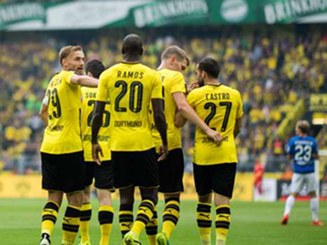Bóng đá - Dortmund - Darmstadt: 1 thẻ đỏ và 6 bàn thắng
