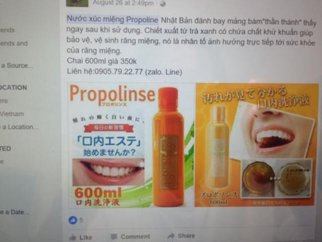 Cẩn trọng nước súc miệng “đánh bong cao răng”