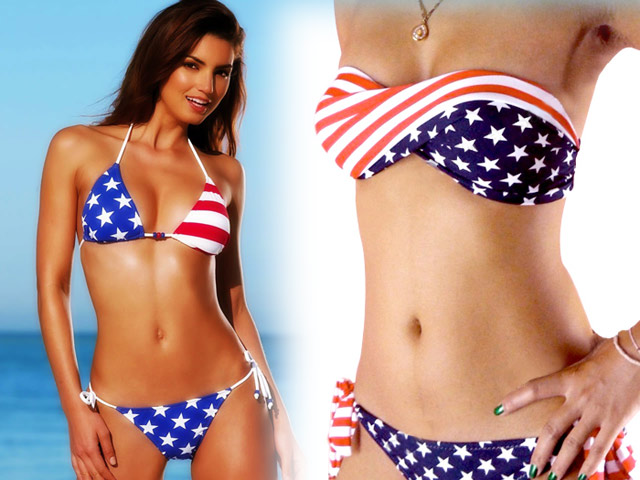 Thời trang công sở - Mẹo &quot;tái chế&quot; áo phông cũ thành bikini 2 mảnh gợi cảm