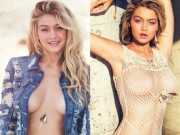 Người mẫu - Hoa hậu - Những khoảnh khắc &quot;thả rông&quot; vòng 1 gợi cảm của Gigi Hadid