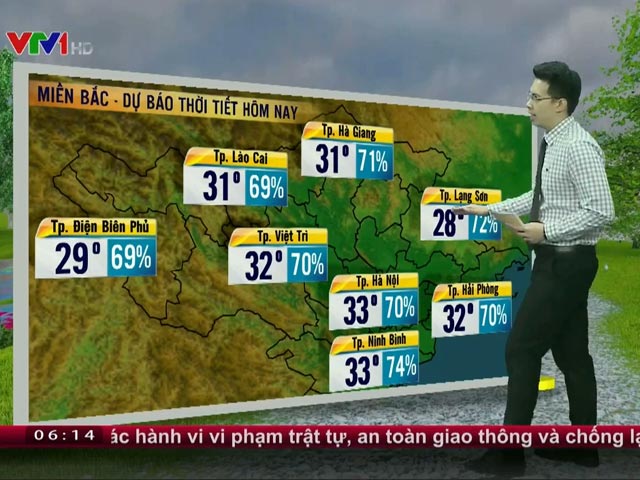 Dự báo thời tiết VTV 3/7: Bắc Bộ dịu mát, Nam Bộ nắng đẹp