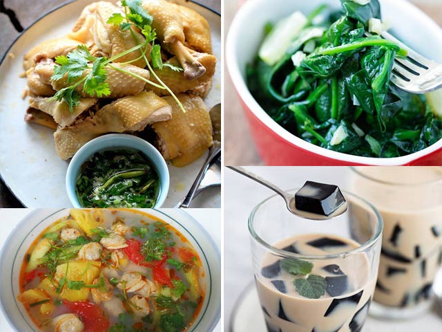 Ẩm thực - Cơm chiều thịnh soạn với thịt gà luộc mềm ngọt và canh hến thì là