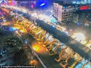 Thế giới - TQ: Cầu vượt 600m bị 200 máy đào phá tan tành sau 1 đêm