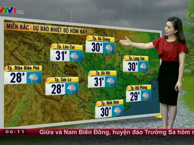 Dự báo thời tiết VTV 11/7: Mưa dông bao trùm cả nước