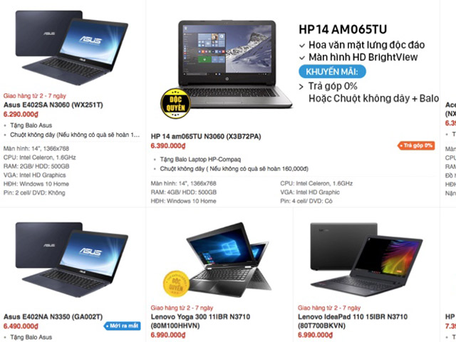 Thời trang Hi-tech - Giá chạm đáy, hàng loạt laptop cũ bán chỉ hơn 1 triệu đồng