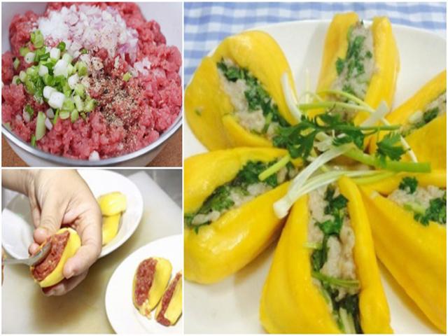 Ẩm thực - Ngày mưa, ăn món mít chín nhồi thịt hấp - lạ và ngon