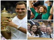 Thể thao - Vô địch Wimbledon: VUA Federer ôm hôn người đẹp Mirka thắm thiết