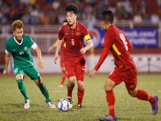 Bóng đá - U23 Việt Nam - U23 Macau: Bàn thắng như mưa, vượt lên dẫn đầu
