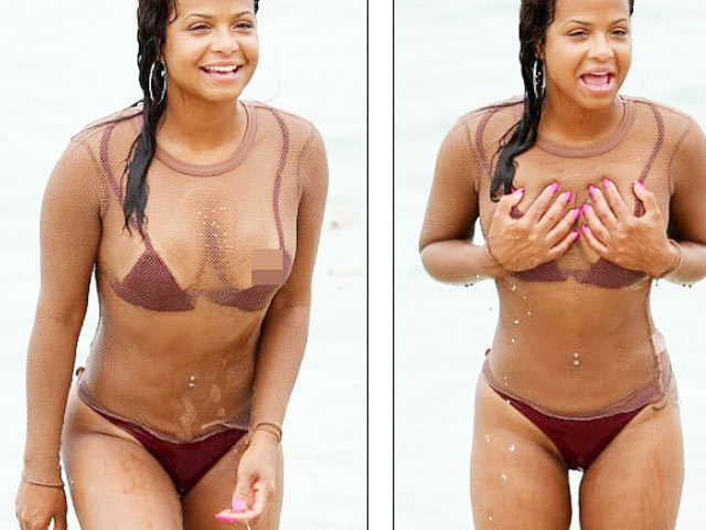 Bí quyết mặc đẹp - "Kiều nữ chân ngắn" thẹn thùng vì sự cố tụt bikini giữa biển