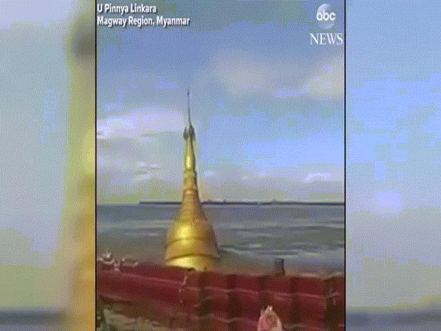 Thế giới - Lũ lớn “nuốt chửng” chùa vàng ở Myanmar