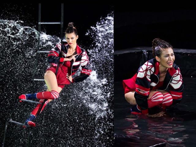 Người mẫu - Hoa hậu - Thủ lĩnh "team sang chảnh" khóc thét vì nỗi sợ..thang dây